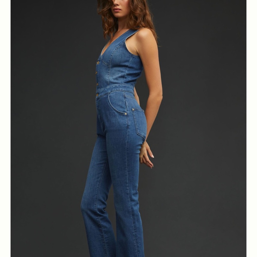 anthropologie pilcro denim jumpsuit - Picture 4 of 9